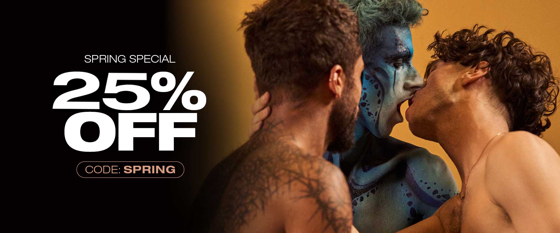 gay intimacy film scene in a bedroom