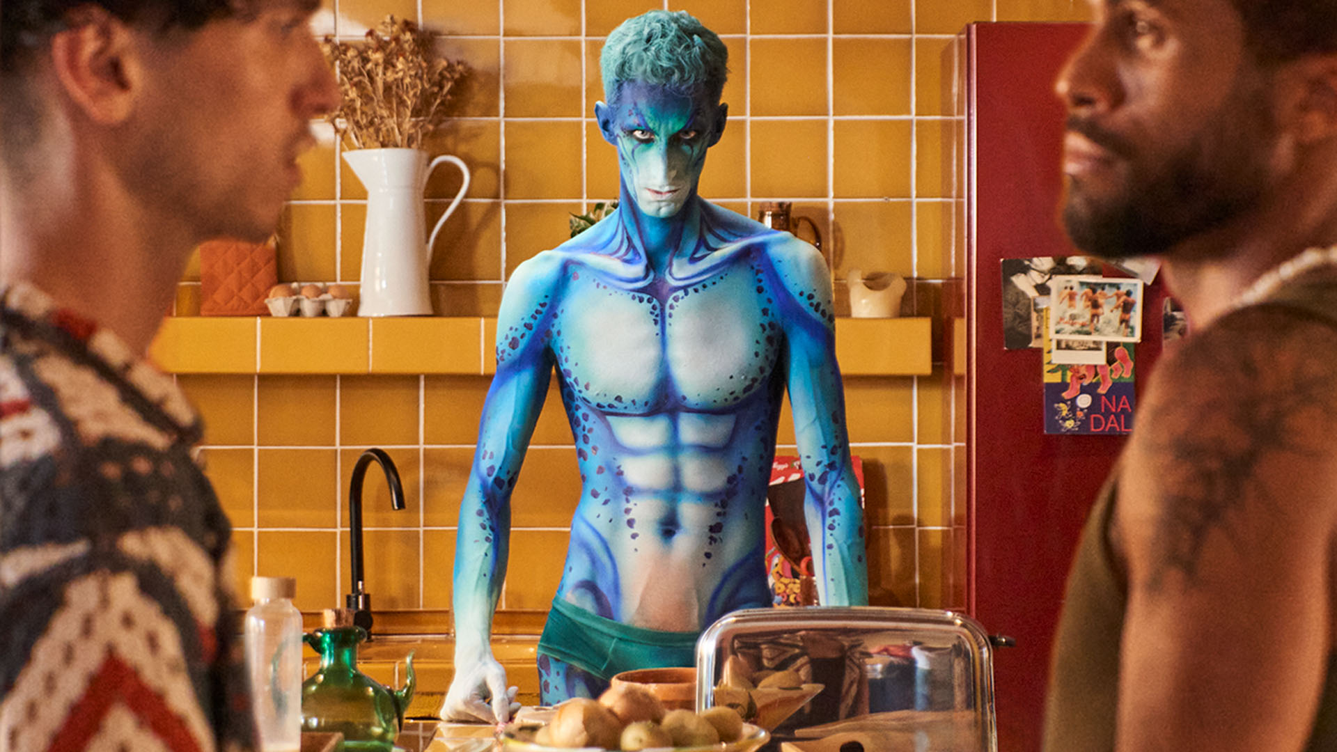 gay erotic cinema scene between two men in a private setting